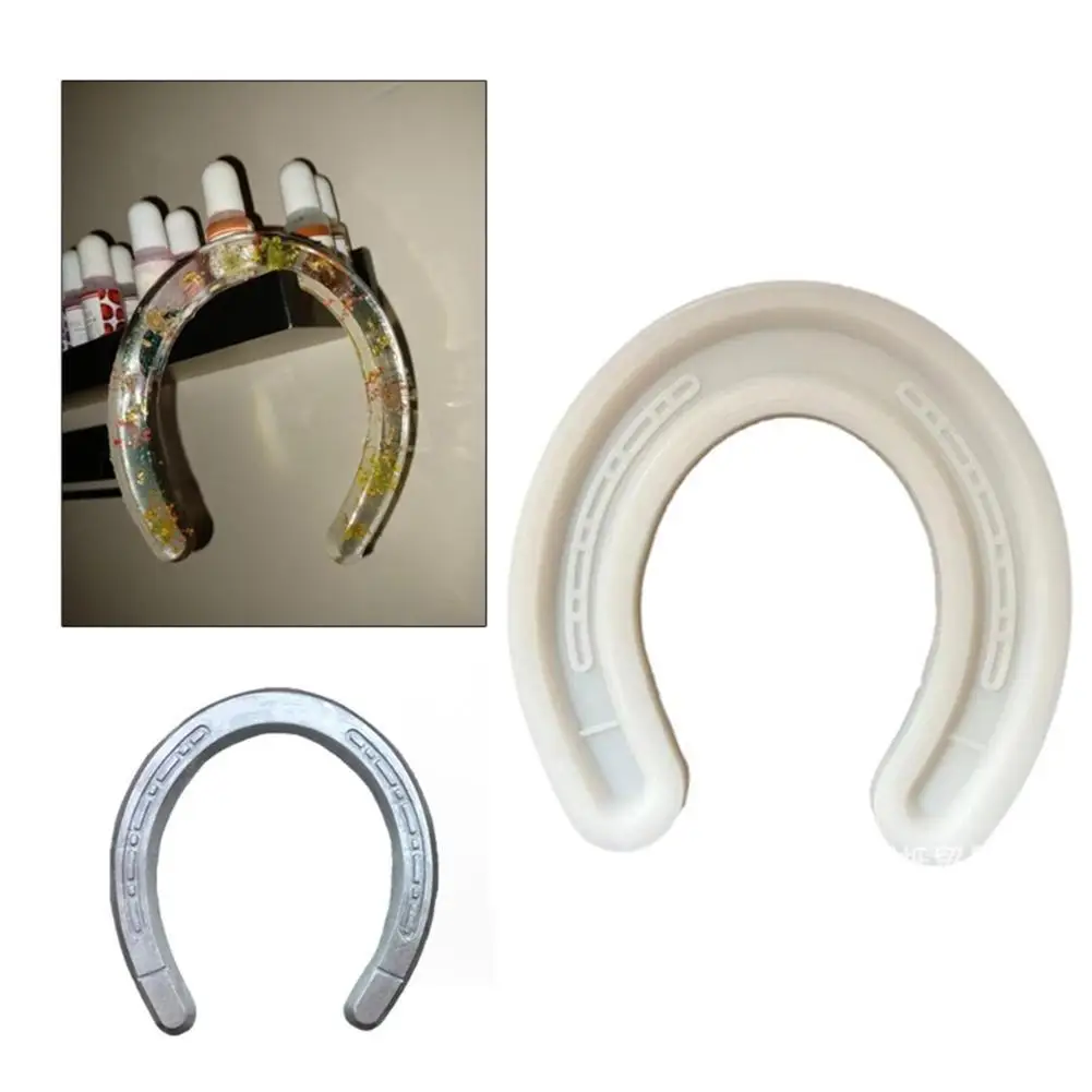 

Handmade Horseshoe Shape Ornaments Epoxy Resin Mold Cake Decorating Tools Silicone Mould DIY Crafts Jewelry Ornaments