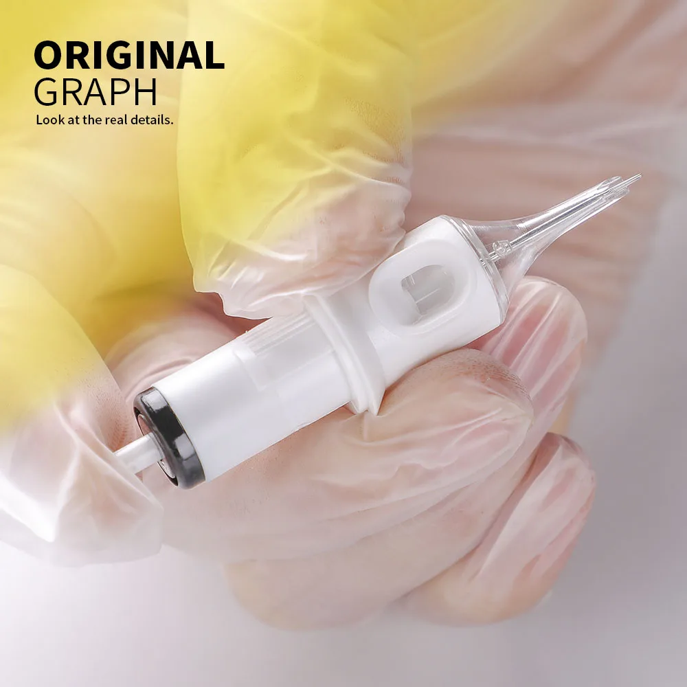 

10pcs RS Tattoo Cartridges Needles Eyebrow Needle Round Shader Sterile For Professional Tattooist Rotary Pen Supplies