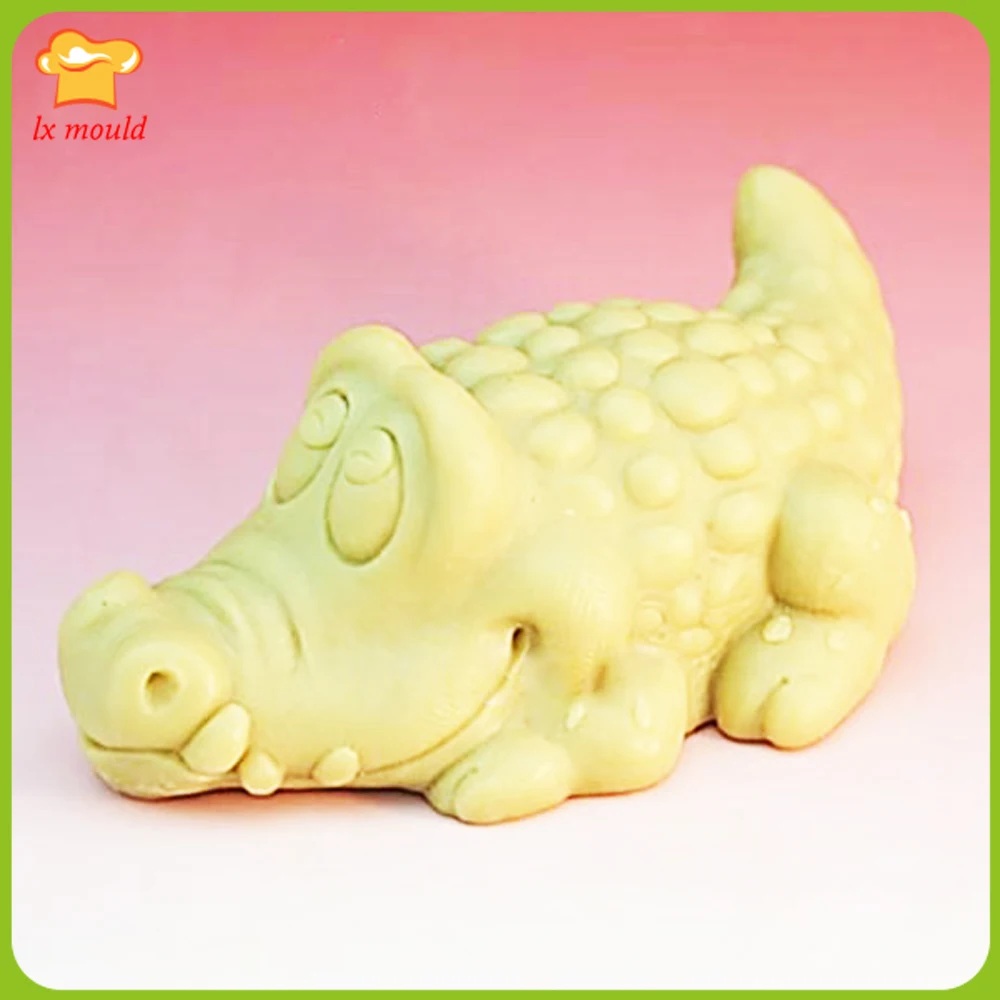 

LXYY MOULD Reptile Silicone Resin Plaster Soap Mold Crocodile