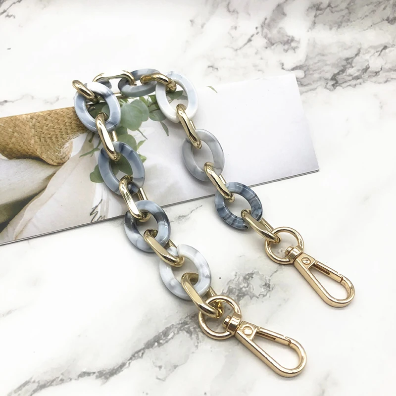 Съемный сменный аксессуар для женской сумки синий розовый коричневый акриловая