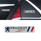Автомобильные декоративные наклейки с логотипом, 3D алюминиевая эмблема, значок, наклейка для Peugeot 206 207 308 408 508 RCZ 208 3008 2008 4008