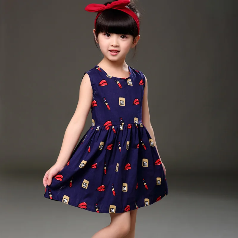 Новинка летнее платье для девочек корейские платья белого лимонного желтого