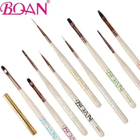 BQAN, кисть для ногтей, кисти для рисования линий, кисти для нейл-арта, акриловая искусственная кожа, инструменты для профессионалов