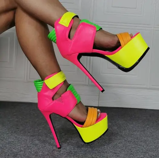 Dipsloot Женственная Дамская обувь лимонно-желтый и зеленый цвета розовый лоскутный