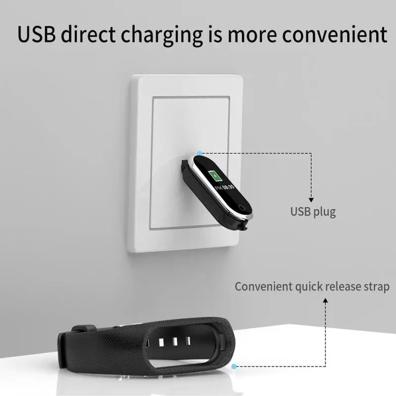 The New M8 Connection Bracelet Bluetooth-compatible Heart Rate Blood Pressure Step Count Sleep Monitoring Smart Watch | Электроника