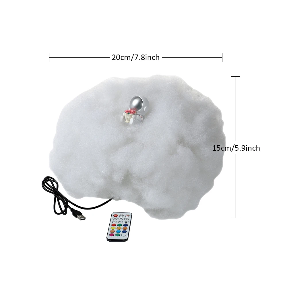 Специальная Светодиодная лампа в виде цветных облаков и астронавта с радужным