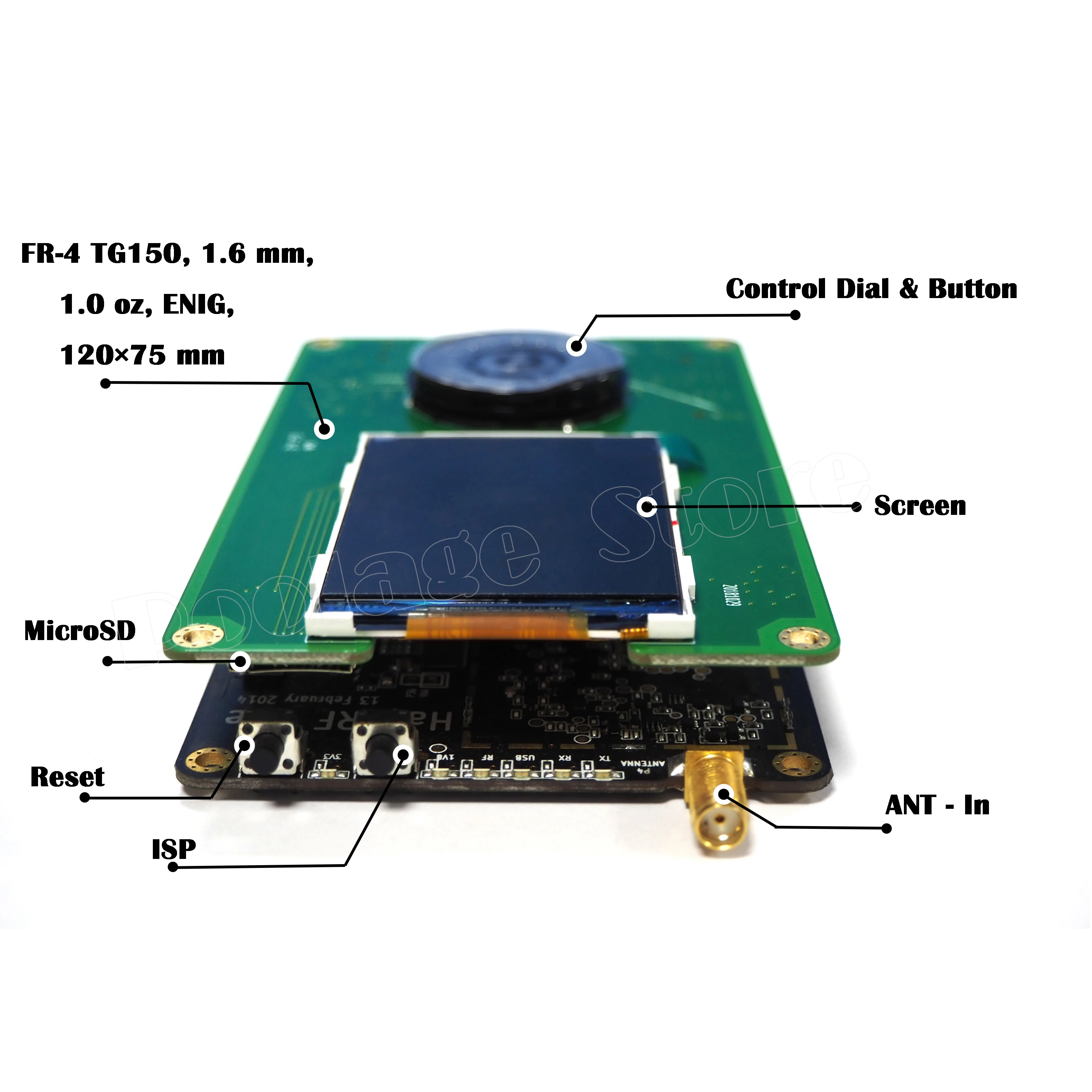 PortaPack для HackRF One SDR программное обеспечение определяется Радио 1 МГц до 6 ГГц Материнская плата макетная плата комплект с portapack