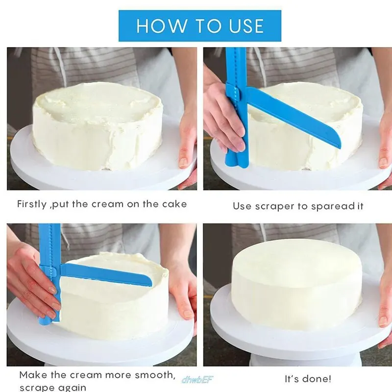 9 шт. зубчатых столовых торт крем скребок Еда Класс шпатели выпечка DIY десерт