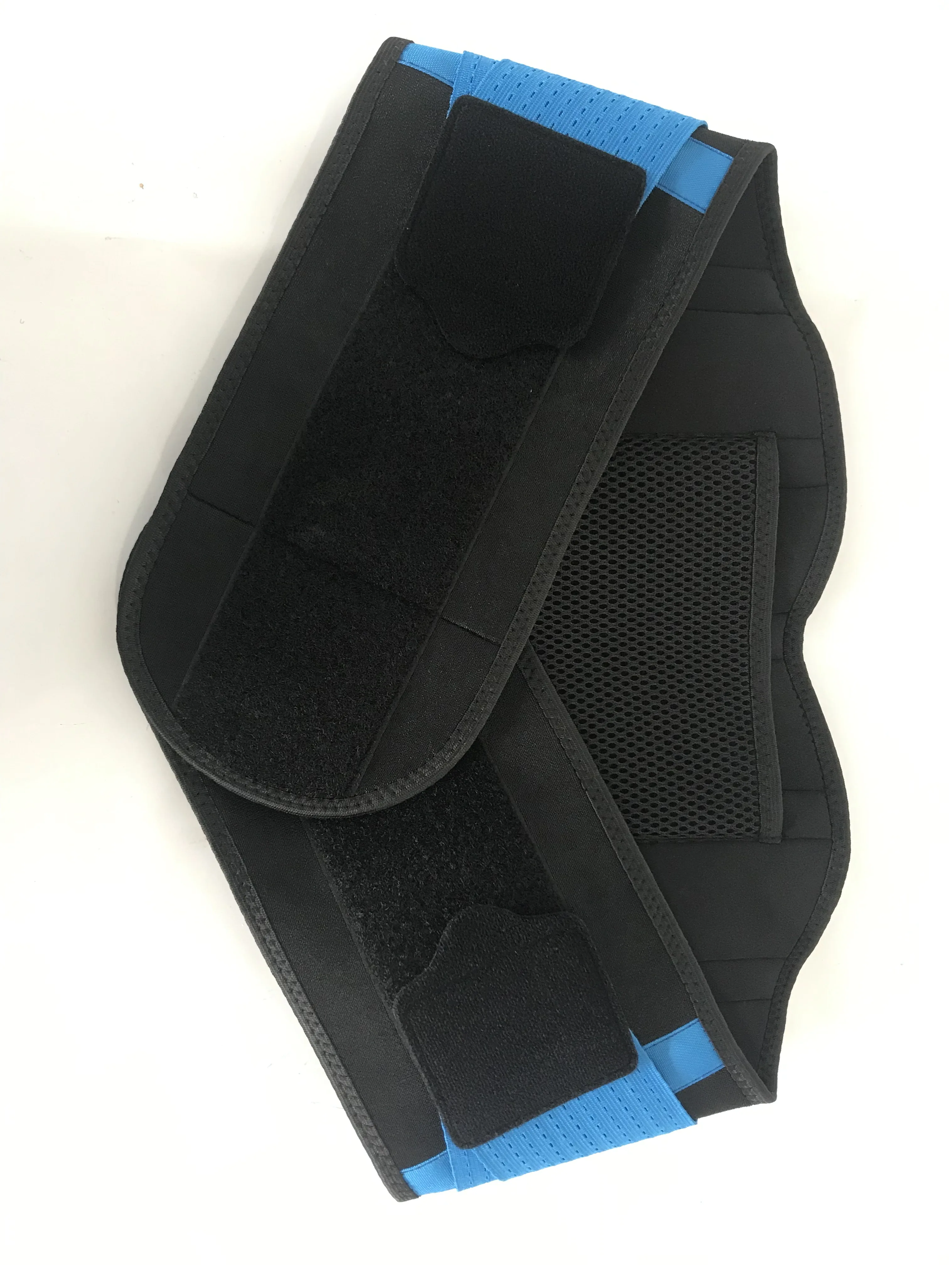 Прочный черный пояс для поддержки талии поясничный нижней части двойной