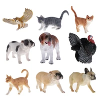simulation mini pets figure model toy cat dog figurines playset kids gift