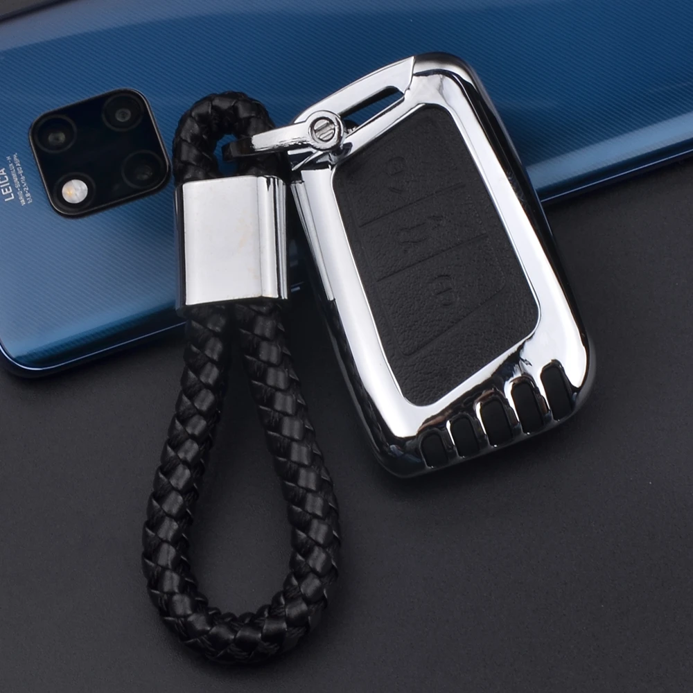 Чехол для ключа автомобиля чехол пульта дистанционного управления Volkswagen Tiguan MK2