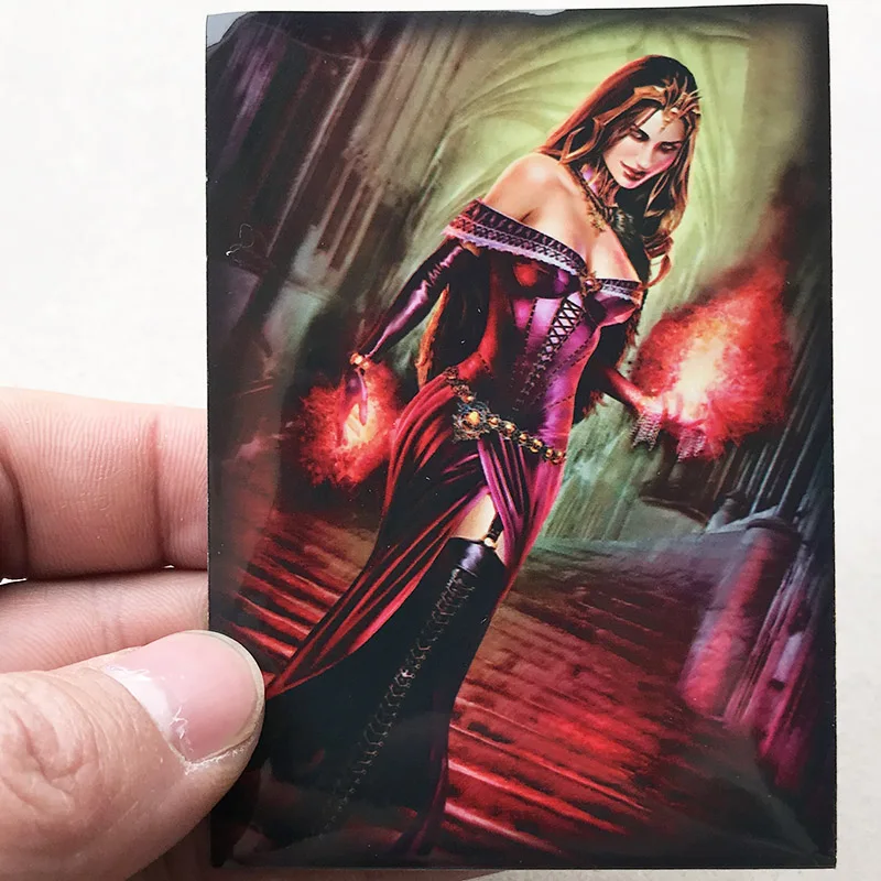 60 pcs liliana 60 шт./лот Черный лотос аниме с двойным рукавом карты рукава карты для торговых карт карты TCG щит Magic MGT/YGO/CFV - Цвет: 60 pcs liliana