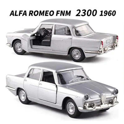 ALFA ROMEO FNM 1960 1:32 Масштаб литой Сплав Классический ALFA ROMEO/PARATI/Chevrolet/Brasilia/WILLYS AERO модель автомобиля Matel транспортные средства Игрушки для коллекции - Цвет: ALFA ROMEO FNM 1960