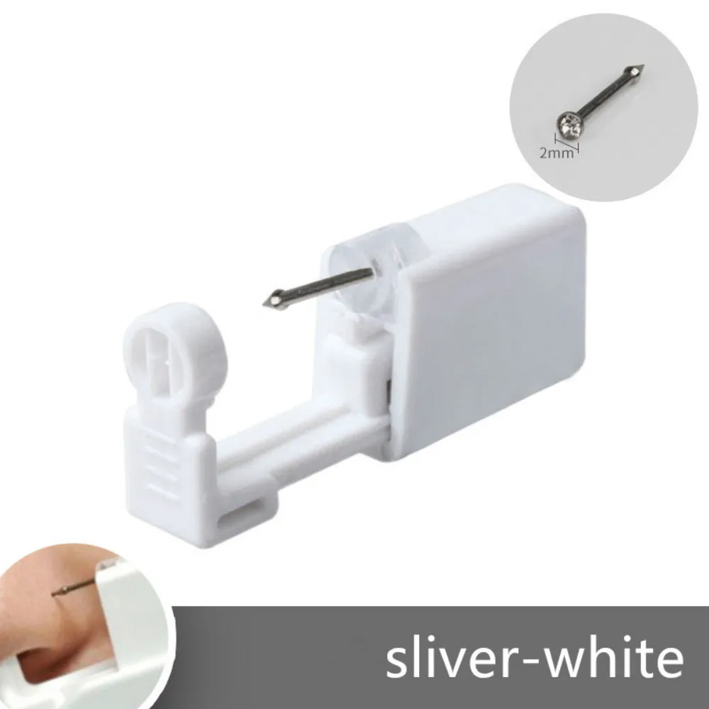 

1pcs Disposable Nose Nail Safe Sterile Stainless Steel Piercing Unit Nose Studs Piercing Tool Kit Stud Earrings Wholesale
