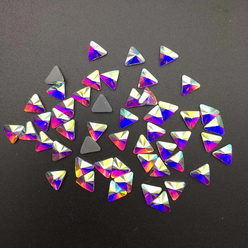 144 шт Сделай Сам Новый позолоченный Бриллиант Кристалл Цвет плоское дно горный