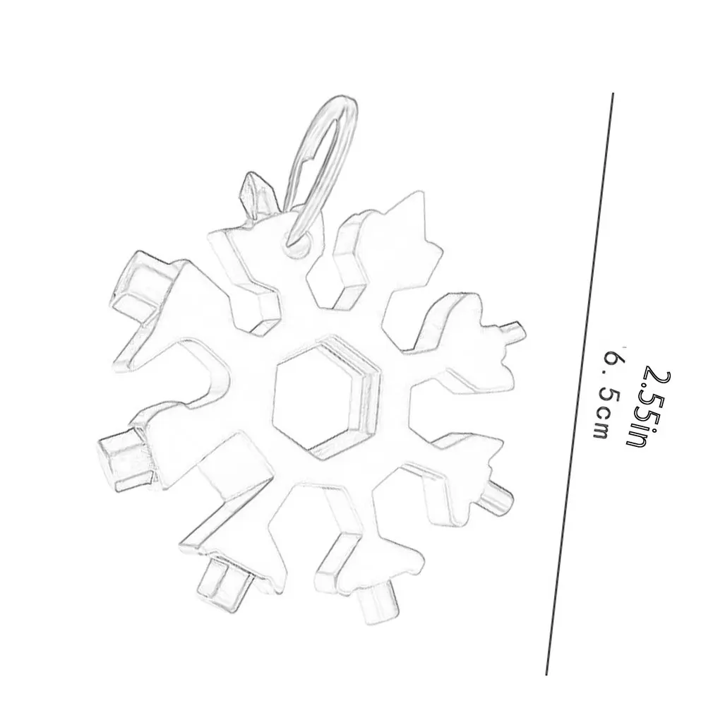 

Vehicle-mounted Multifunctional Snowflake Wrench Octagonal Shape Multi-purpose Outdoor Portable Tool