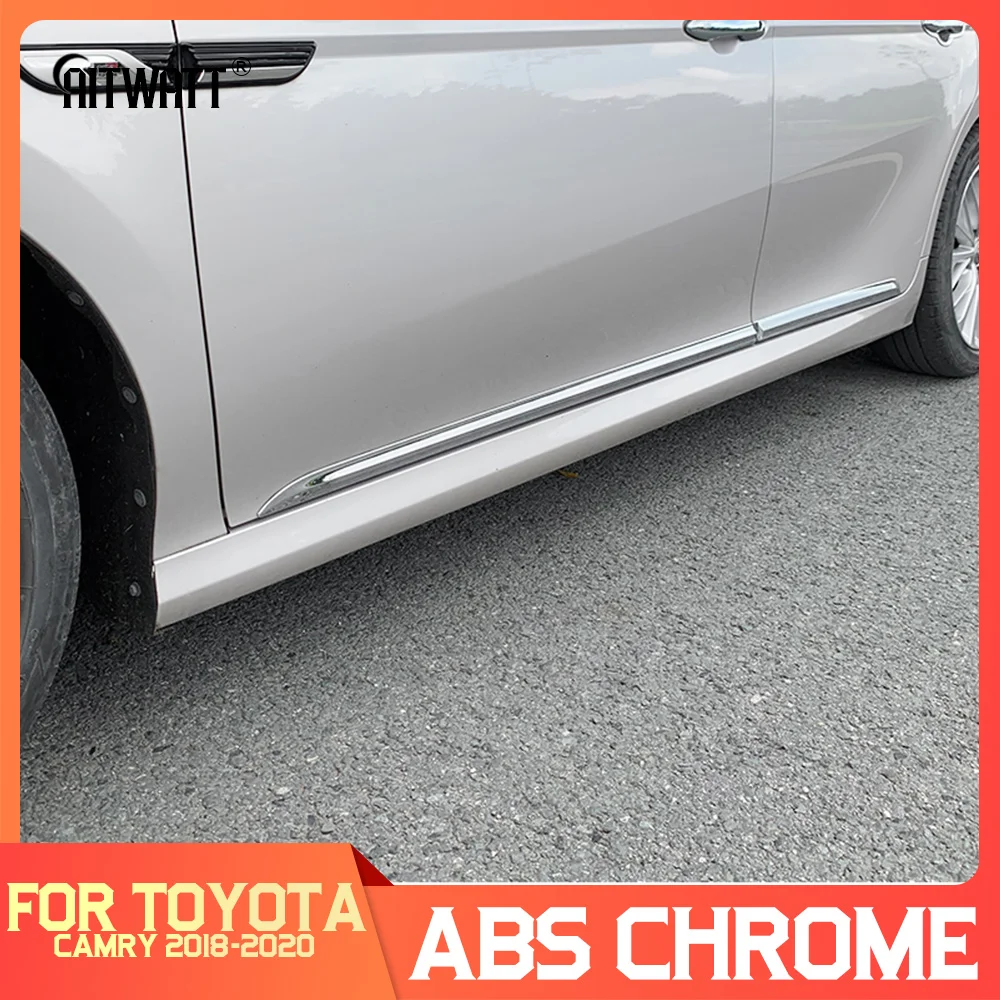 AITWATT подходит для Toyota Camry 2018 2019 2020 ABS хромированный корпус боковой двери молдинг