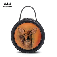 %e2%98%85small round package female inclined shoulder bag 2021 new fashion leather shoulder bag niche design carved package
