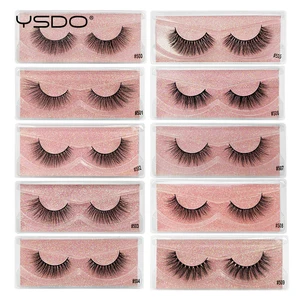 Ресницы норковые объемные ручной работы, 1 пара, #5