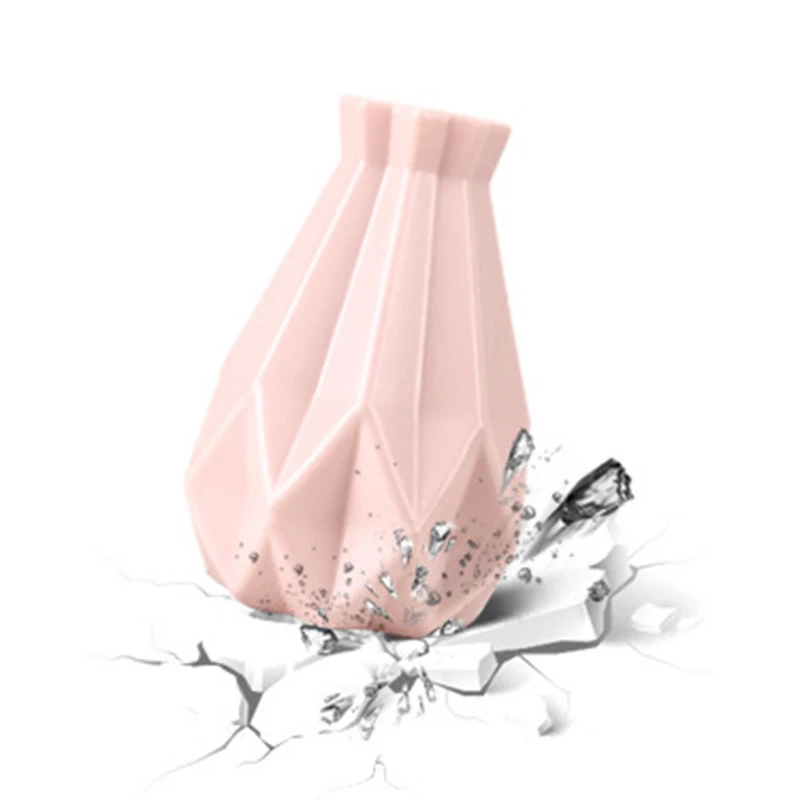 Пластиковая ваза молочно-белая фотостойкая Цветочная подставка пластиковая