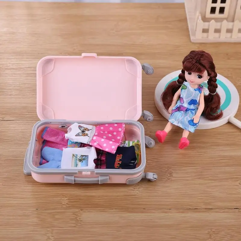 Кукла чемодан игрушки Путешествия кукольный домик багаж моделирование 3D игровой