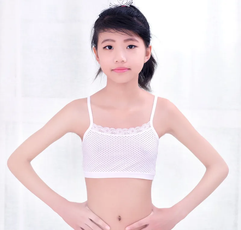 Кружевные бюстгальтеры для девочек точечный летний тонкий бюстгальтер