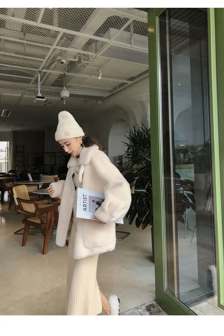 New Arrival 2022 Winter Fashion 100% Sheep Wool Coat for Woman Lady Winter Outerwear Jacket Female High Quality Woolen Clothing