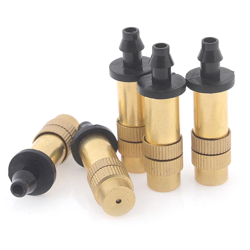 

5 шт. Регулируемый на случай запотевания стекол можно использовать сопло для садоводства водяного охлаждения латунь спрей спринклерной