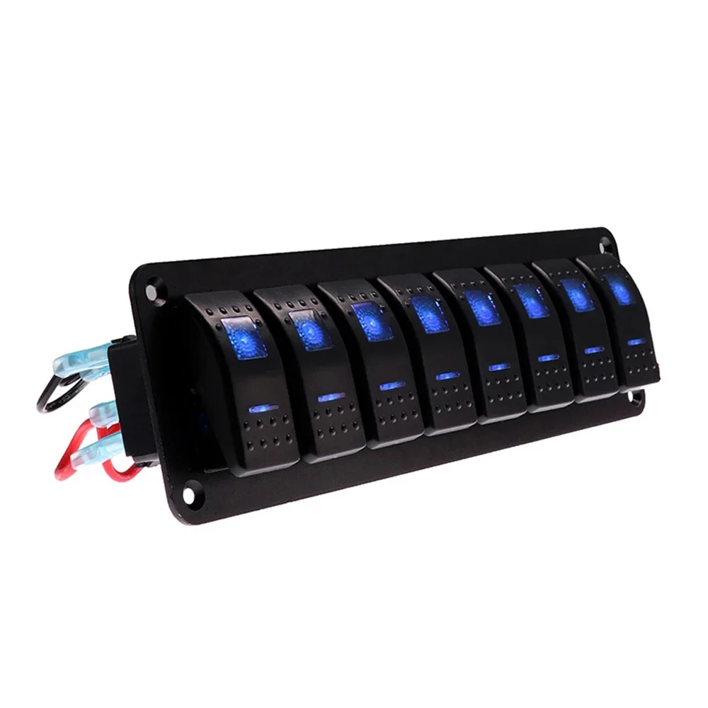 8 банды выключатель Панель Водонепроницаемый для морской катер караван RV