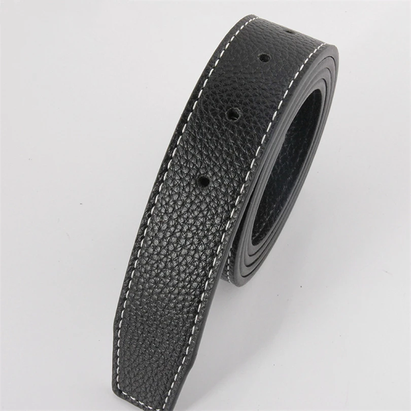 Роскошный ремень без пряжки бренд H мужской высокого качества из натуральной