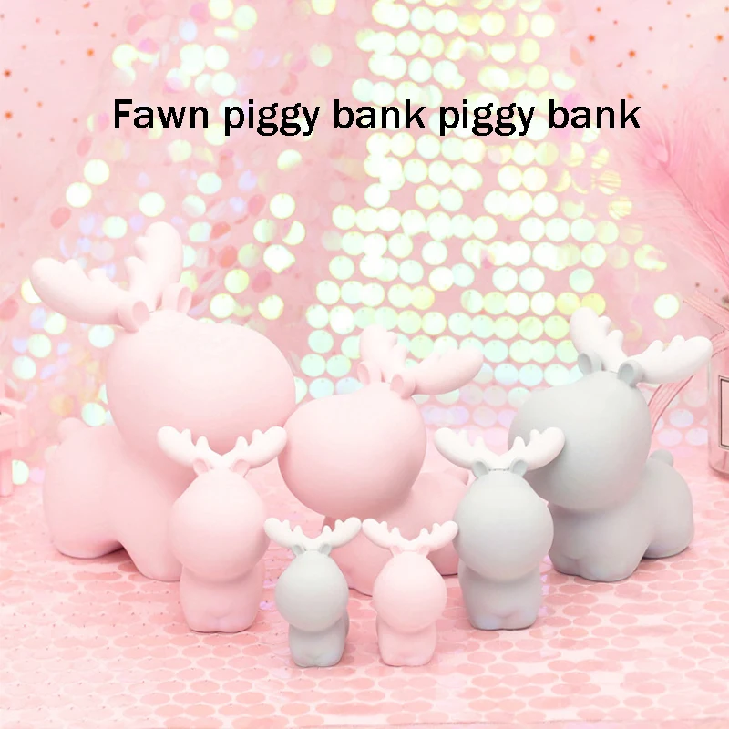 

Guardian Deer Piggy Bank Piggy Bank Children Piggy Bank Home Decoration Ornaments Children Gift Storage Jar Coin Storage Box