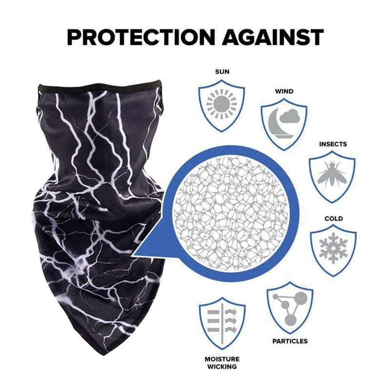 

Ice Silk Bandana Outdoor Triangle Seamless Neck Cover Hanging Ear Sunshade Dustproof Cycling Hiking Breathable Scarves