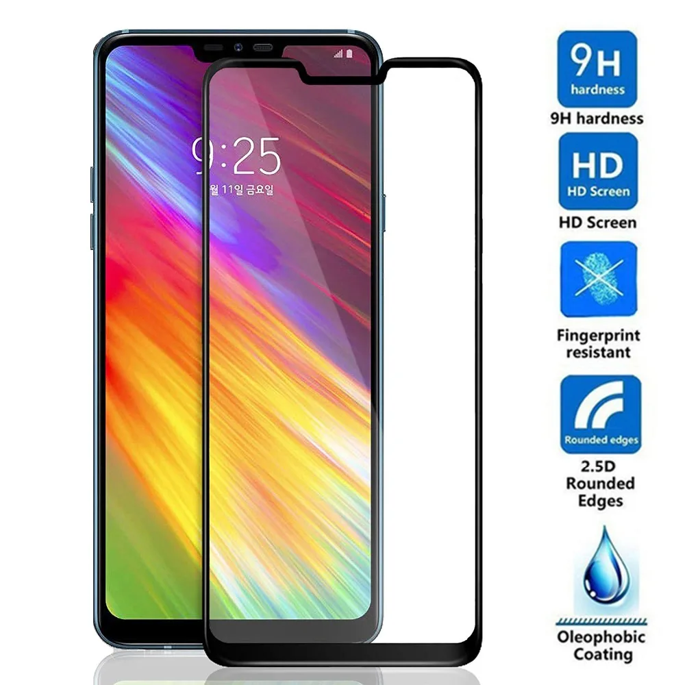 5D с уровнем твердости 9H Full Glue покрытие закаленное Стекло для LG W10 W30 G6 G7 G8 K40 K50 Q60 Q7 Q9 Stylo 4 5 Экран протектор Защитная пленка, стекло