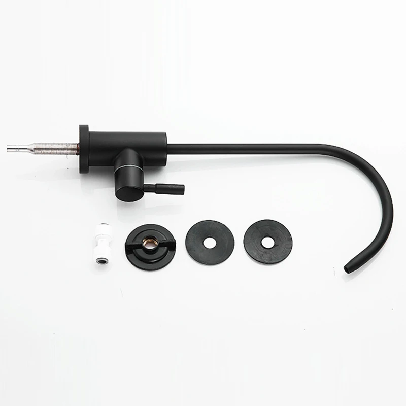 

Brass Filter Kitchen Faucet Rotatble Spout Kitchen Faucet Lead Free Kitchen Faucet Deck Mounted Black& Brushed Nickel Faucet Tap