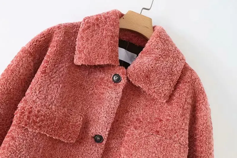 Woah 2019 SD2 ms - 6094-85 European and American wind new fleece jackets thickening shirt | Женская одежда