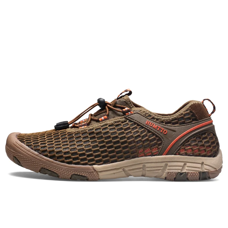 HUMTTO Summer Outdoor Sport Shoes for Men Trekking Hiking Sneakers Climbing Walking Mens Shoes Breathable Water Beach Sandals
