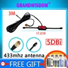 Антенна GPRS GSM 5 дБи 433 МГц, антенна DAB  DAB + автомагнитола, fm усиленная антенна CMMB с высоким коэффициентом усиления, штепсельная Вилка SMA с кабелем 3 м