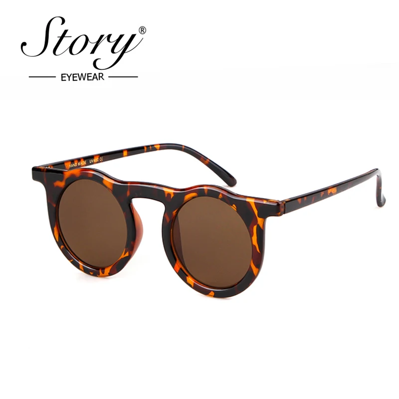 Винтажные Ретро красные маленькие круглые солнцезащитные очки брендовая