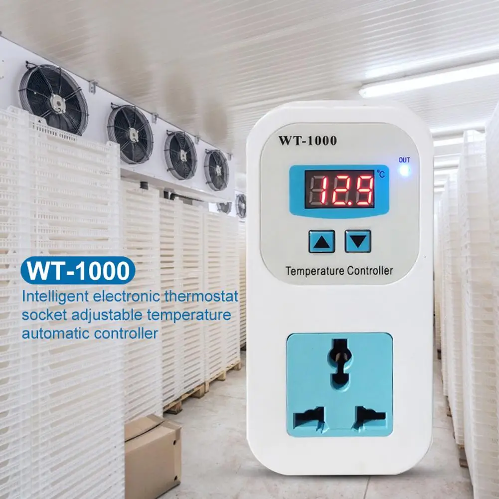 WT 1000 Умный Цифровой регулятор термостата температуры розетка подходит для