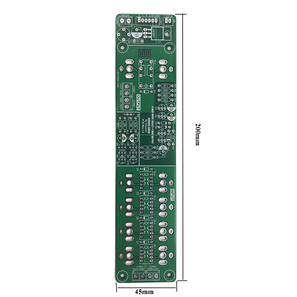 Lusya Preamp input selects board PCB with output delay and 4-bit selection G4-007 | Электроника