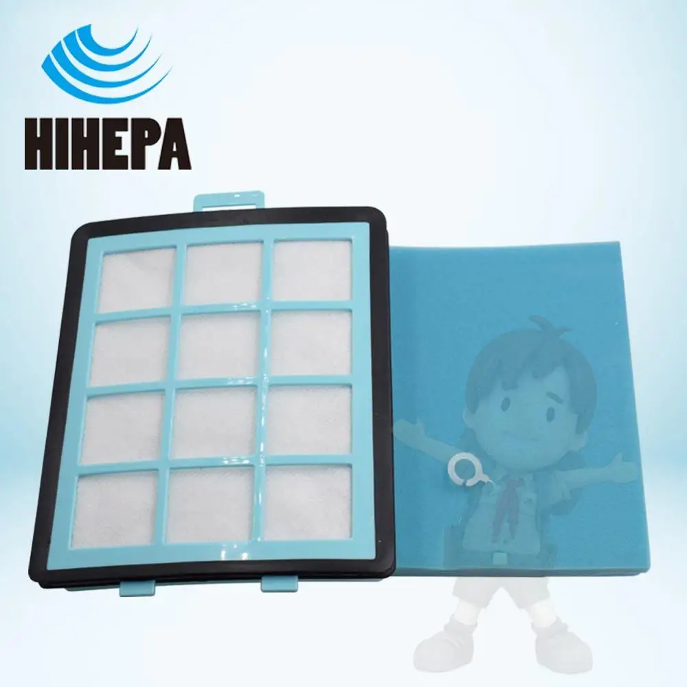1 комплект пены и HEPA фильтр для PHILIPS PowerPro тонкой воздушный FC8760 FC8763 FC8764 FC8766 8769 FC9720 9725