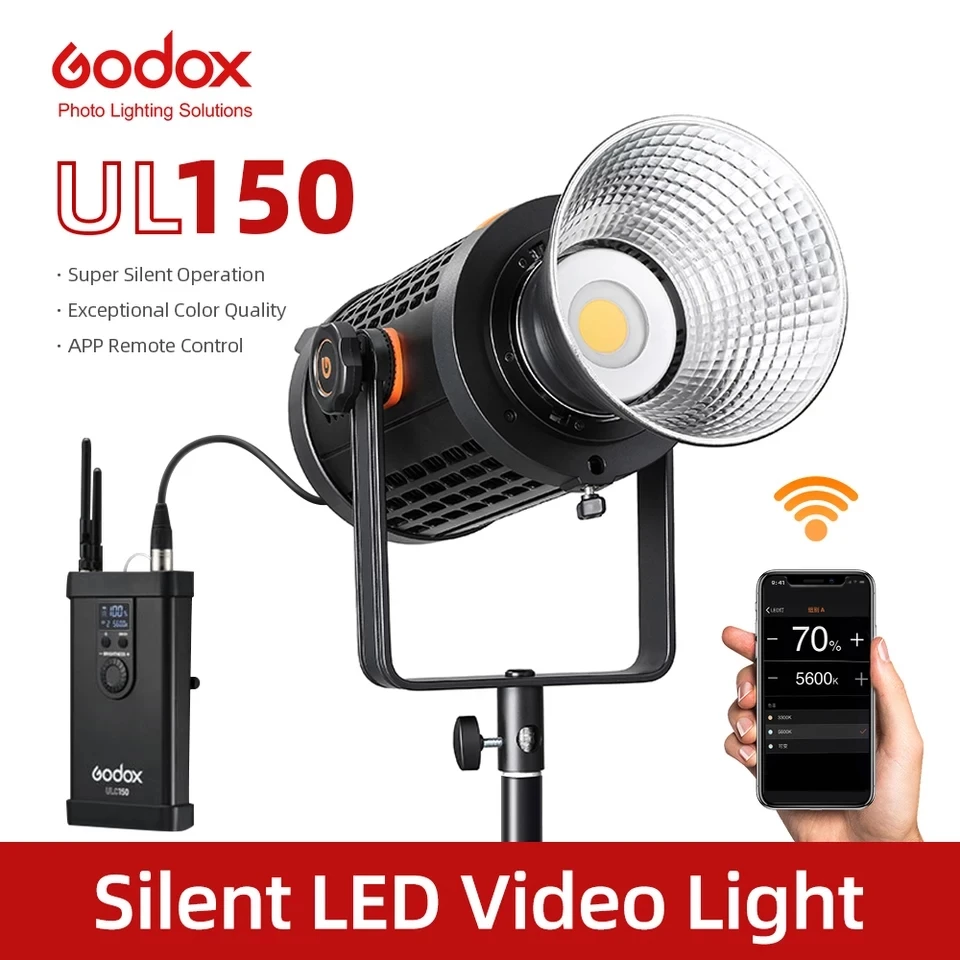 

Светодиодная лампа для видеосъемки Godox UL150 UL-150 150W 5600K с цветовой температурой и поддержкой приложения