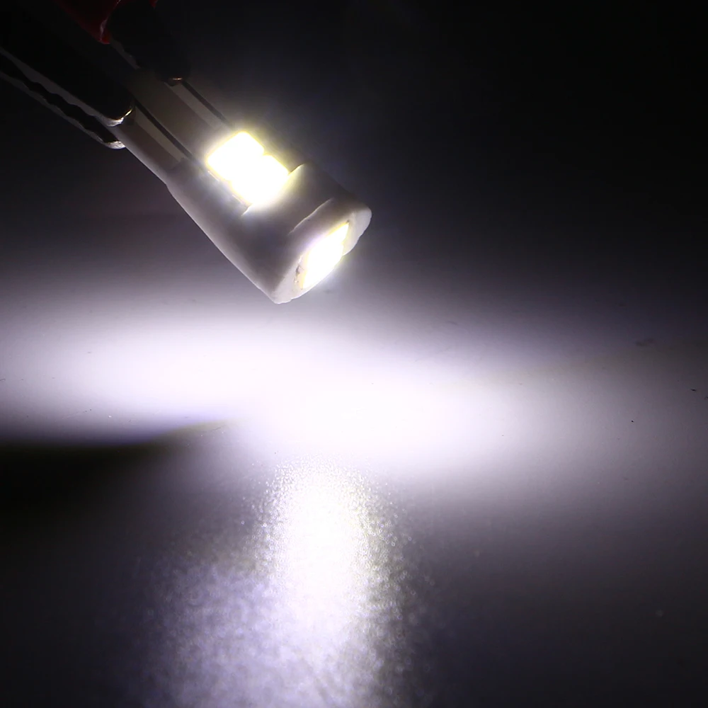 T10 100 шт./лот T10 194 168 5730 6 SMD 6 светодиодный Керамика авто светодиодный номерного знака светильник двери автомобиля светодиодный Обратный объектив лампы Белый Smd