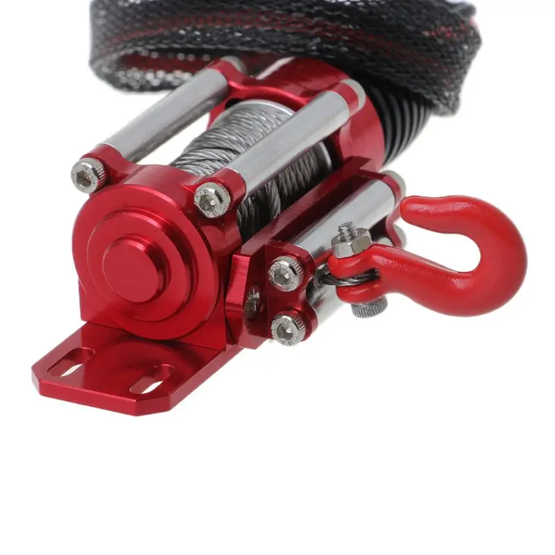 

Metal Steel Wired Automatic Simulated Winch with Switch for 1/10 HSP Redcat HPI TAMIYA Axial SCX10 RC4WD D90 RC Car