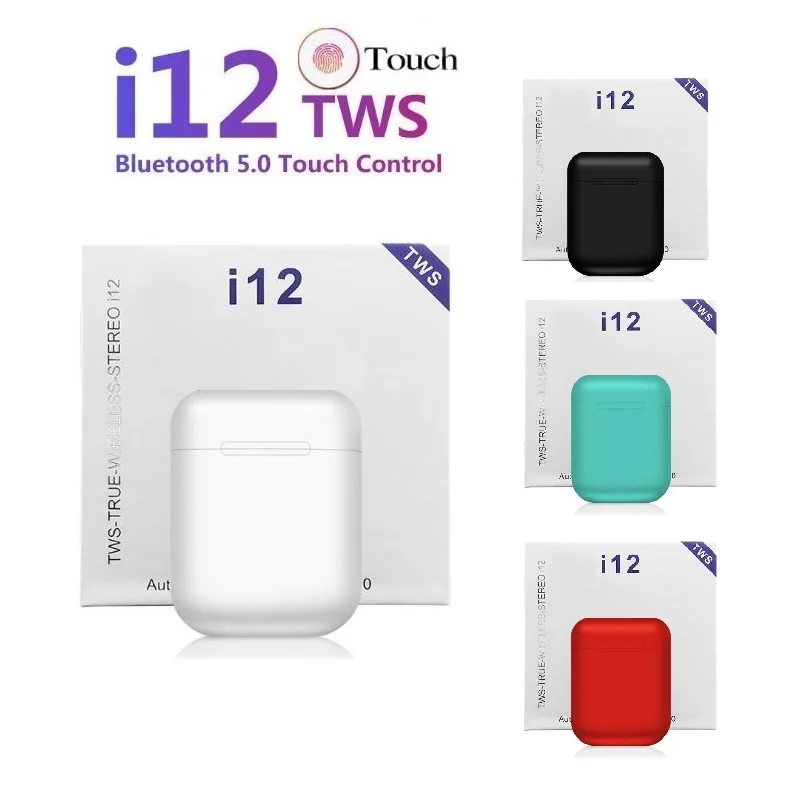 Горячая удивительное качество I12 Tws сенсорное управление беспроводной Bluetooth 5 0