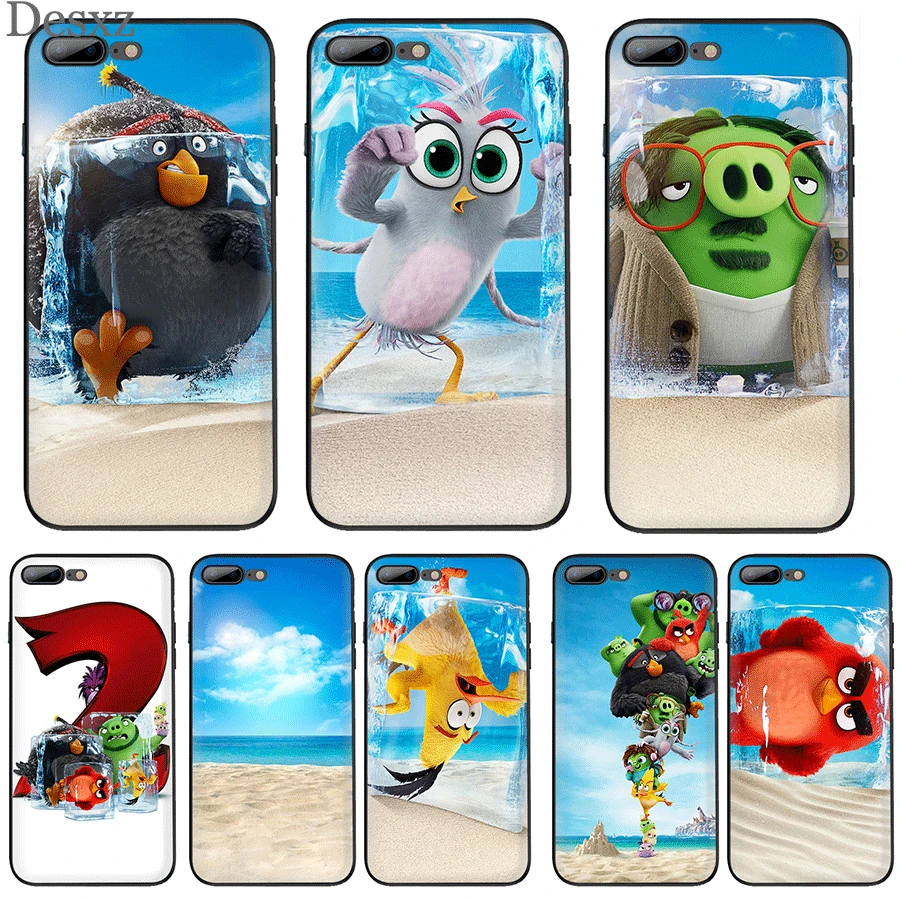 Чехол на мобильный телефон для iPhone 5 чехол 6 6s 7 8 Plus 11 Pro X XR XS Max защита фильма Angry Birds