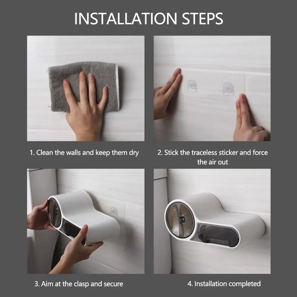 Водонепроницаемый туалетной бумаги держатель для коробка Бумага диспенсер