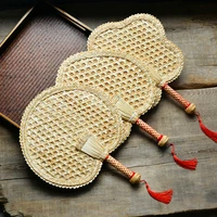pure hand made natural wheat straw woven straw large leaf fan hand fan handmade baby fan mosquito repellent cool air