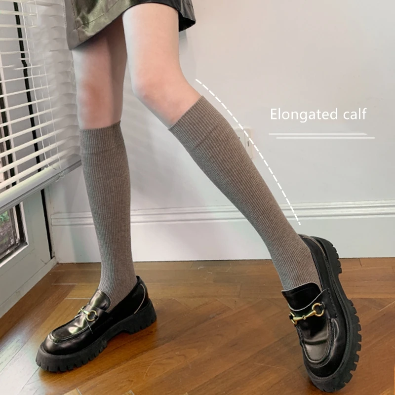 

3 пары женских носков HaleyChan, высокие чулки до бедра, длинные носки, женские осенние и зимние длинные носки JK в японском стиле