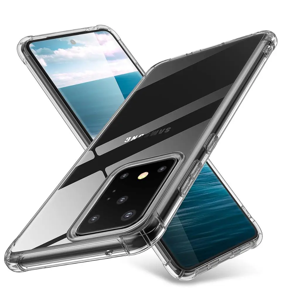 Чехол Air Armor для samsung Galaxy S20 Ultra Plus амортизирующий устойчивый к царапинам военная
